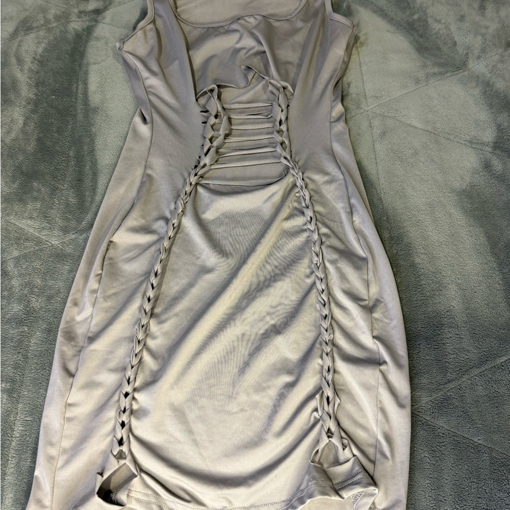 Fitted Grey body dress
